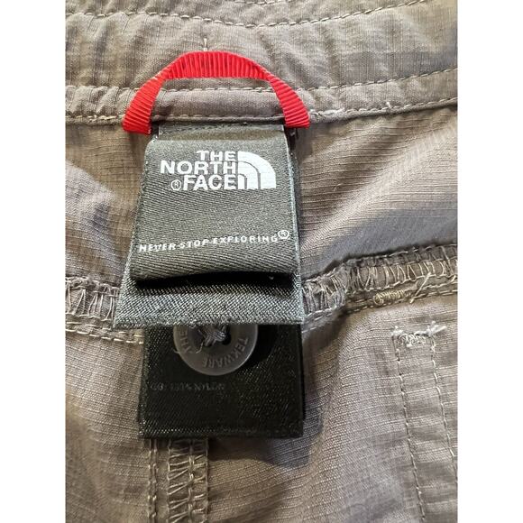 North Face Zip Off Pants Short Court Cargo Women Size 10 Gray Pants - Picture 7 of 11